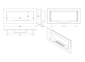 UNIFLAM biokrb 90x40cm černá mat s dvojitou bio vložkou