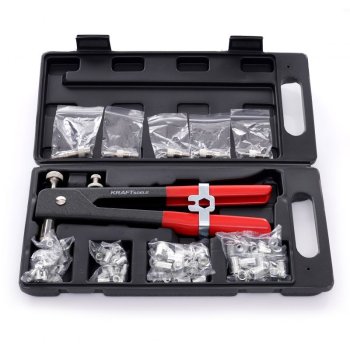 Kraft&Dele KD10555 ruční nýtovací kleště pro nýty M3-M8 sada 106ks