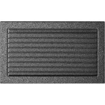 Krbová mřížka 22x37 BASIC staré stříbro s žaluzií