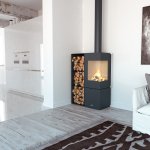 Krbová kamna BRONPI BOMBAY-E, 7 kW, černá