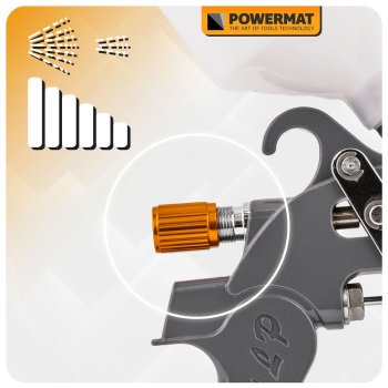 POWERMAT PM-PDM-170TZ Lakovací pistole 600ml + sada