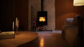 HS FLAMINGO krbová kamna DELUXE KAMPA levá - olivová