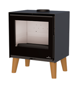 Krbová kamna BRONPI ARUS, 7 kW, černá