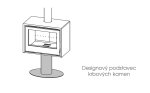 Designový podstavec pro Carbel krbová kamna Carbel Rl-070, 080, 100