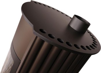 HS FLAMINGO krbová kamna MASTERFLAMME Grande II - hnědá - sametová