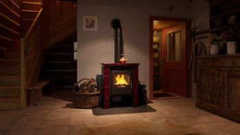 HS FLAMINGO kachlová kamna BALI - bordo