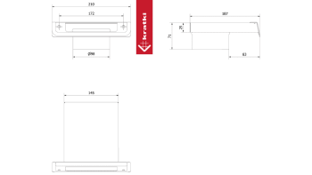 KRATKI Adaptér externího přívodu vzduchu SIMPLE BOX - 100mm