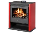 VICTORIA krbová kamna s výměníkem RUBIN B červená