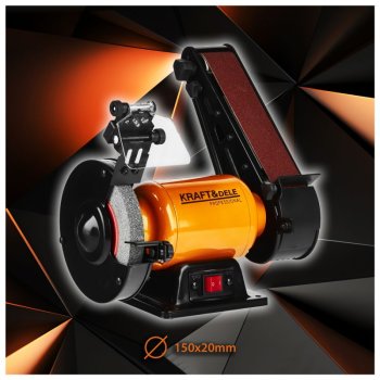 Kraft&Dele KD568 kotoučová pásová bruska 1,8kW 2v1