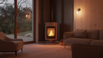 HS FLAMINGO krbová kamna MASTERFLAMME Grande II - krémová