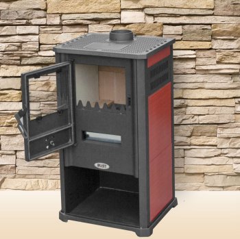 BLIST krbová kamna ATENE G CERAMIC - červená