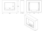 UNIFLAM biokrb 50x40cm BOX bílý matný s dvojitou bio vložkou