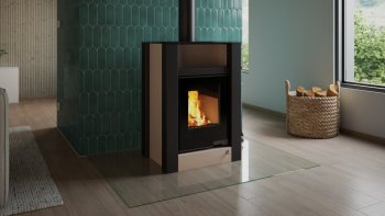 HS FLAMINGO krbová kamna AQUAFLAM VARIO LEND 11/7 kW - krémová - elektronická regulace