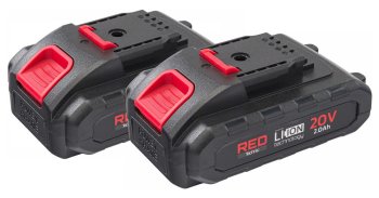 RED TECHNIC RTSA0063 AKU nůžky na větve 2x20V 2Ah