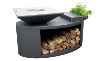 ARTISS Zahradní gril G3 Grafit s deskou z uhlíkové oceli