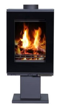 VICTORIA krbová kamna RHYTON - černá