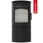 KRATKI krbová kamna FALCON View - černá