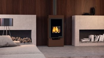 HS FLAMINGO krbová kamna DELUXE SINGA - hnědá sametová