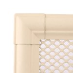 Krbová mřížka 10x20 cm, PREMIUM RETRO slonová kost