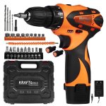 Kraft&Dele KD3085 AKU vrtačka - šroubovák 12 V v kufru s příslušenstvím