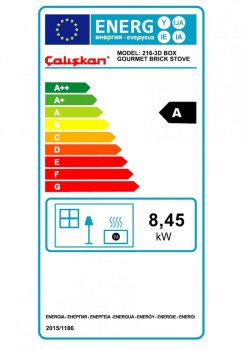 CALISKAN sporák na tuhá paliva LABE 3D BOX