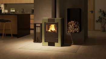 HS FLAMINGO krbová kamna ESPO II - olivová