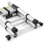 Teleskopický dvoustranný žebřík HIGHER ML-2038P, 2x6, pracovní výška 510 cm