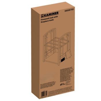 KAMINER PK011 Koš na dřevo a krbové nářadí 30×40×73 cm