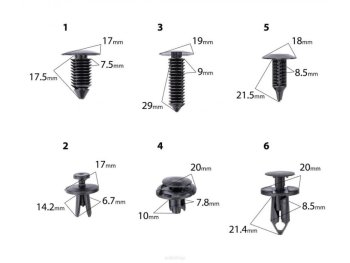 RED TECHNIC RTKST0098 Klipy a spony na čalounění 240ks