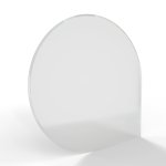 Sklo pod kamna - FLAMINGO Kapka 1100x1100 mm, fazeta, / 6 mm