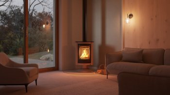 HS FLAMINGO krbová kamna MASTERFLAMME Piccolo II - krémová