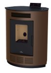 Peletová kamna Bronpi NINA, 8 kW, moka