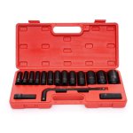 Kraft&Dele KD11755 Nástrčné rázové hlavice 1/2" sada 10-32mm 16ks