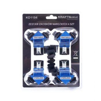 Kraft&Dele KD1194 rohová tesařská svorka 4ks