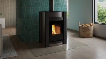 HS FLAMINGO krbová kamna AQUAFLAM VARIO KALMAR 11 kW - šedá (bez výměníku)