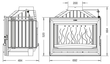 INVICTA krbová vložka 700 Option s klapkou 6774-75