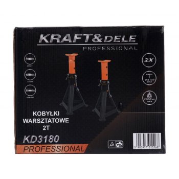 Kraft&Dele KD3180 Podpěry pod auto 2T 265-365 mm