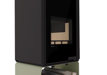 HS FLAMINGO krbová kamna DELUXE PENTAI - olivová