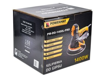 POWERMAT PM-DG-1400L-PRO Bruska na sádrokarton LED 1,4 kW