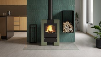 HS FLAMINGO krbová kamna ESPO I - olivová