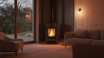 HS FLAMINGO krbová kamna MASTERFLAMME Grande I - šedá