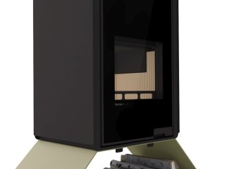 HS FLAMINGO krbová kamna DELUXE SENAI - olivová