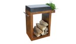 Stůl ARTISS Corten malý, 60 x 45 x 91 cm, žula