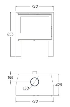 Carbel krbová kamna ARES-2