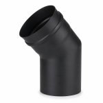 Koleno pro peletová kamna PRODMAX 80 mm, 45°, 1,2 mm