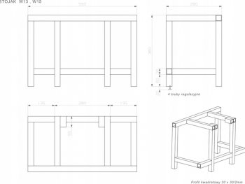 KAWMET stojan pod krbovou vložku W13, W15, W16