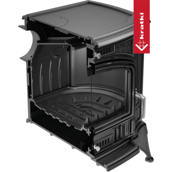 KRATKI krbová kamna KOZA K9 ASDP s automatickou regulací (130mm) - černá