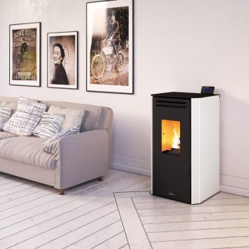 Peletová kamna Bronpi TINA, 6,3 kW, slonovina