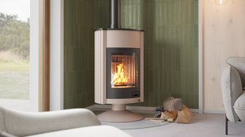 HS FLAMINGO krbová kamna MASTERFLAMME Grande II - krémová