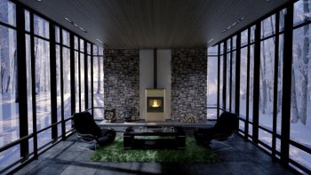 HS FLAMINGO krbová kamna AQUAFLAM 25 s výměníkem základní regulace krémová